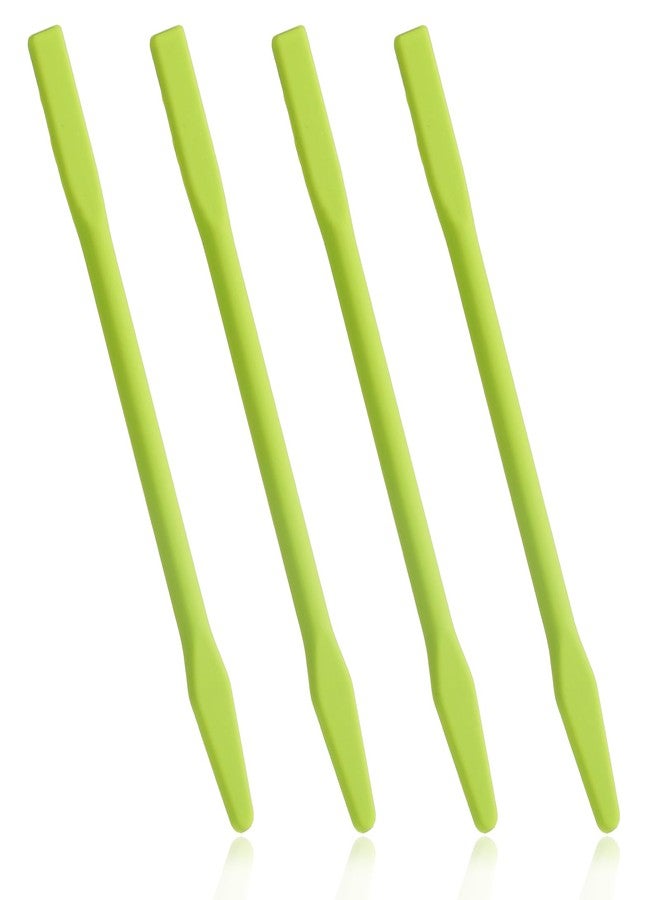 Larrel 4PCS Eyebrow Wax Sticks, Silicone Eyebrow Wax Stick, Green Waxing Spatulas, Non-Stick Waxing Spatulas, Reusable Hair Removal Sticks For Home Salon and Body Use, Hard Wax-Stick - Image 1